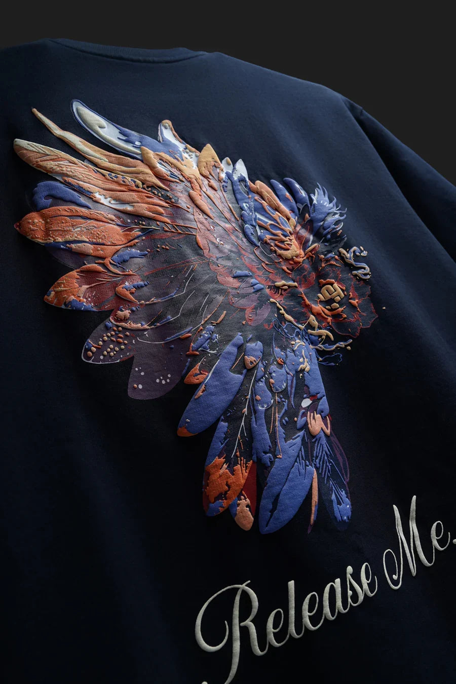 CHARACTR. Oversized Graphic T-Shirt – “RELEASE ME” Edition
