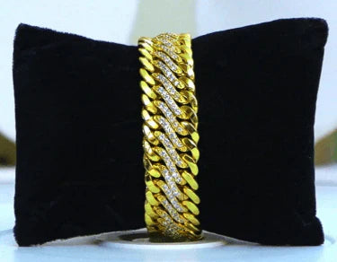 Heavy Gold-Plated Curb Link Bracelet – Bold Luxury Jewelry in USA