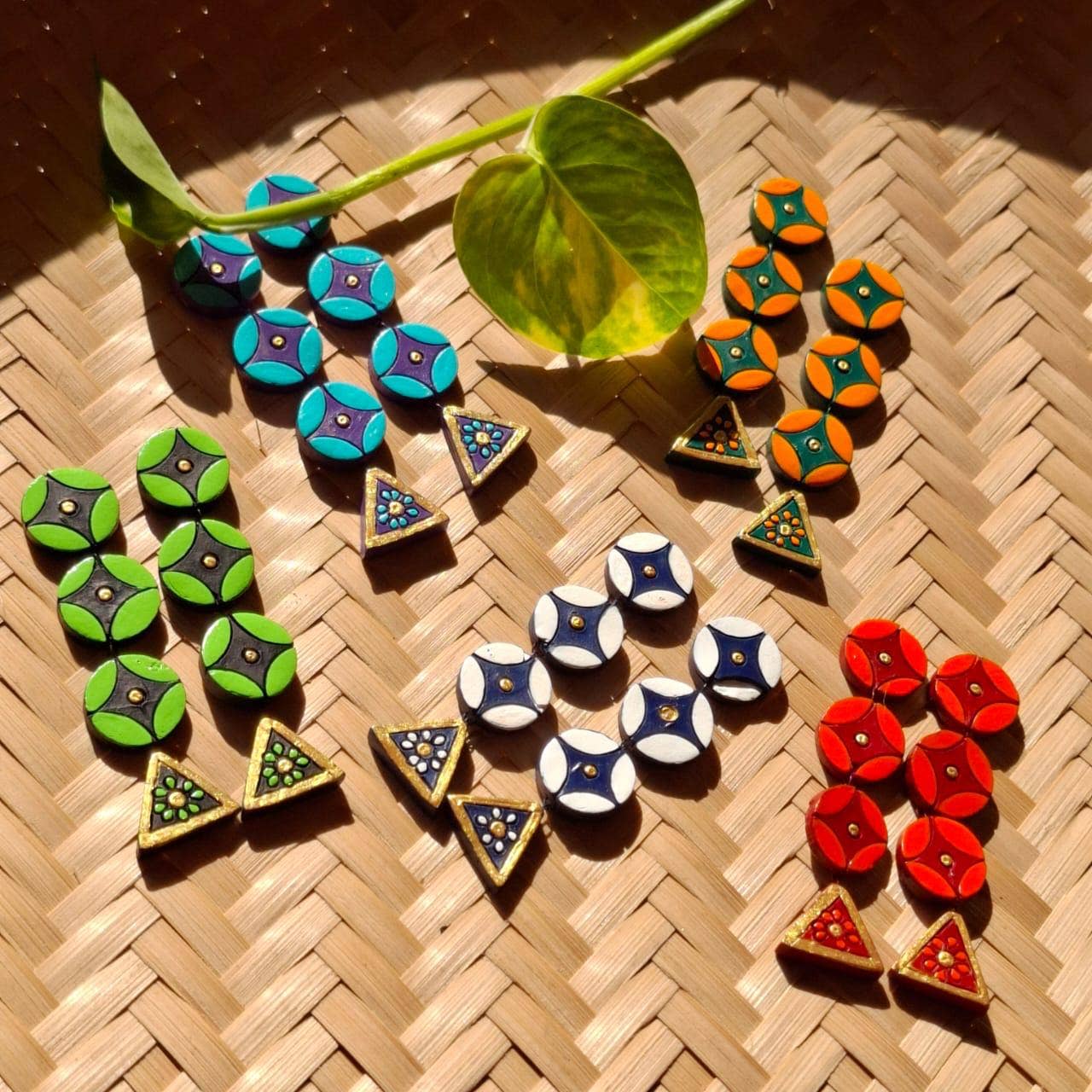 Geometric Earring Set | Clay Jewelry | 4-Pack Jewelry Set