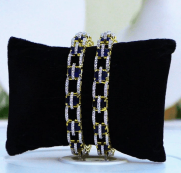 Royal Sapphire Illusion Bangles
