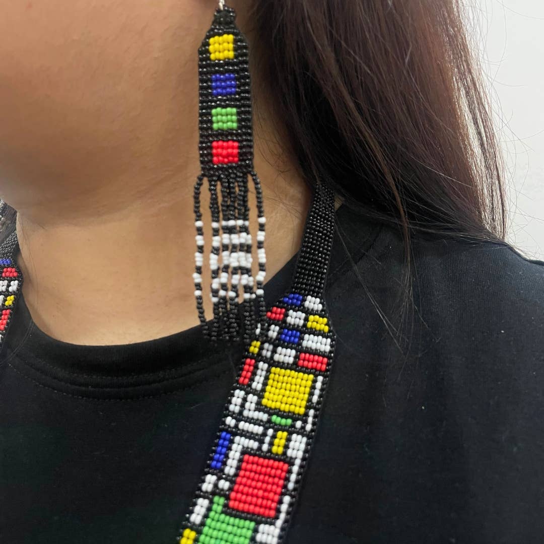 Multicolor Geometric Jewelry Set | Beaded Jewelry | Beads