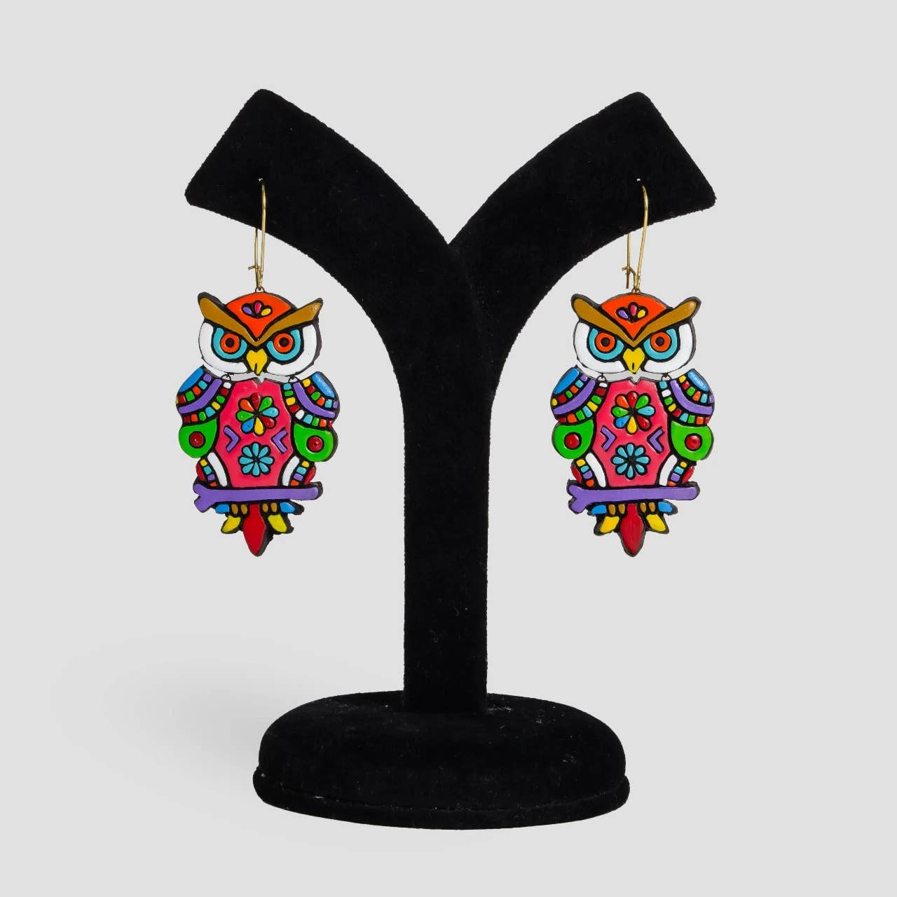 Big Owl Earring Set | Clay Jewelry | Drop Earring Set