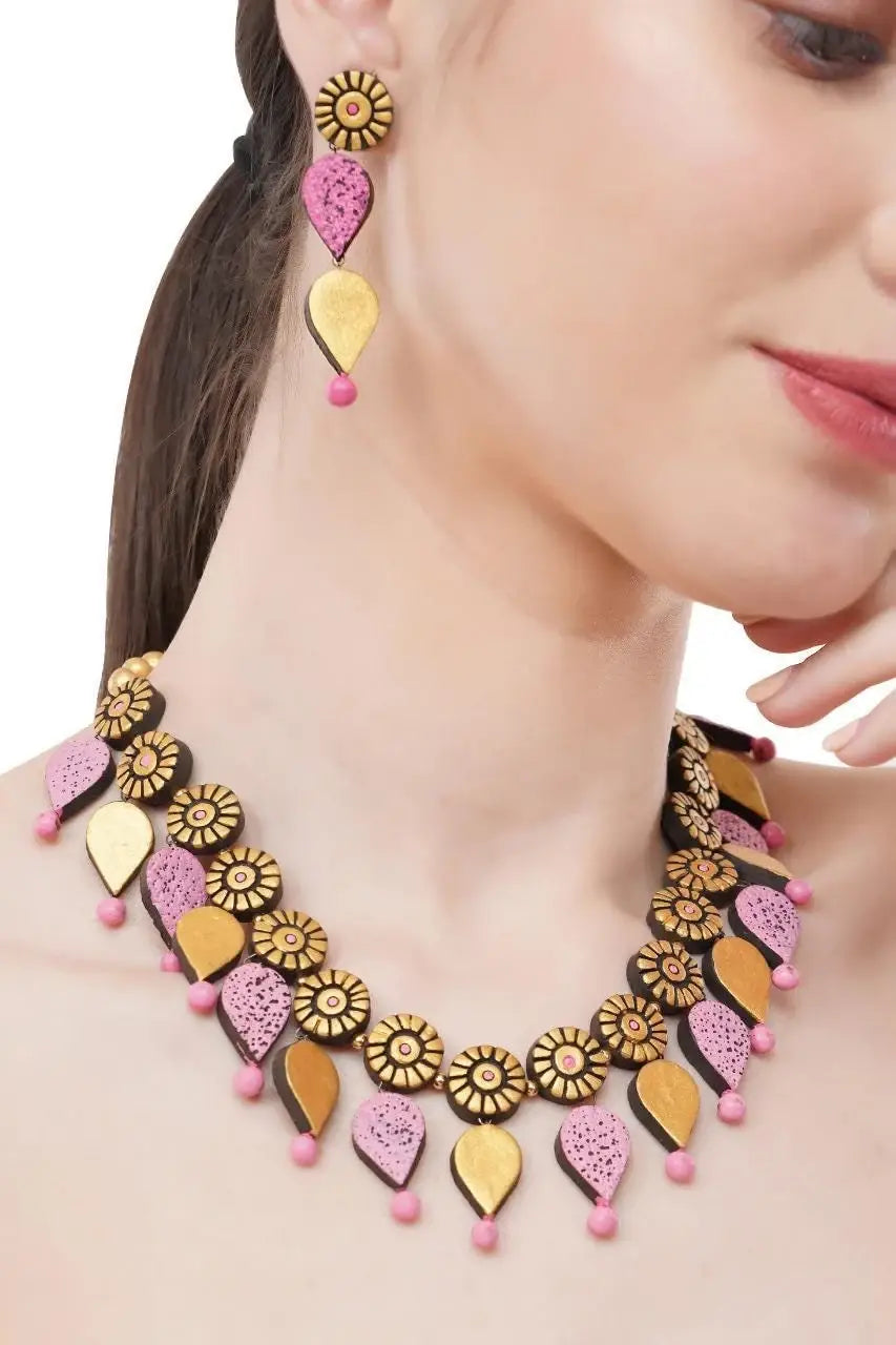 Water Droplet Jewelry Set | Clay Jewelry | Purple Jewelry