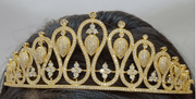 Royal Gold Teardrop Bridal Crown