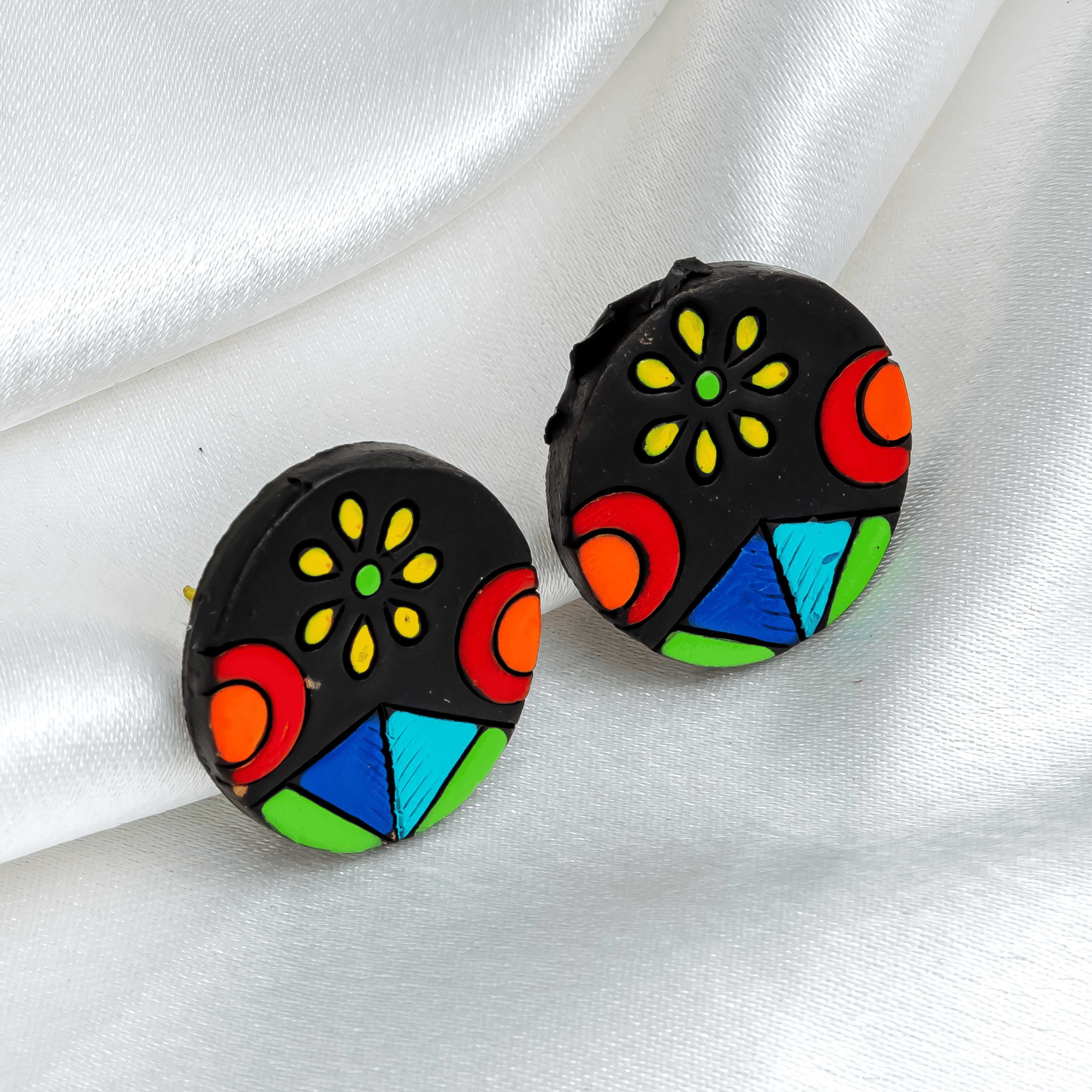 Dainty Earring Set | Clay Jewelry | 6-Pack Studded Earrings