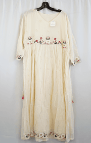Off-White Embroidered Kurta