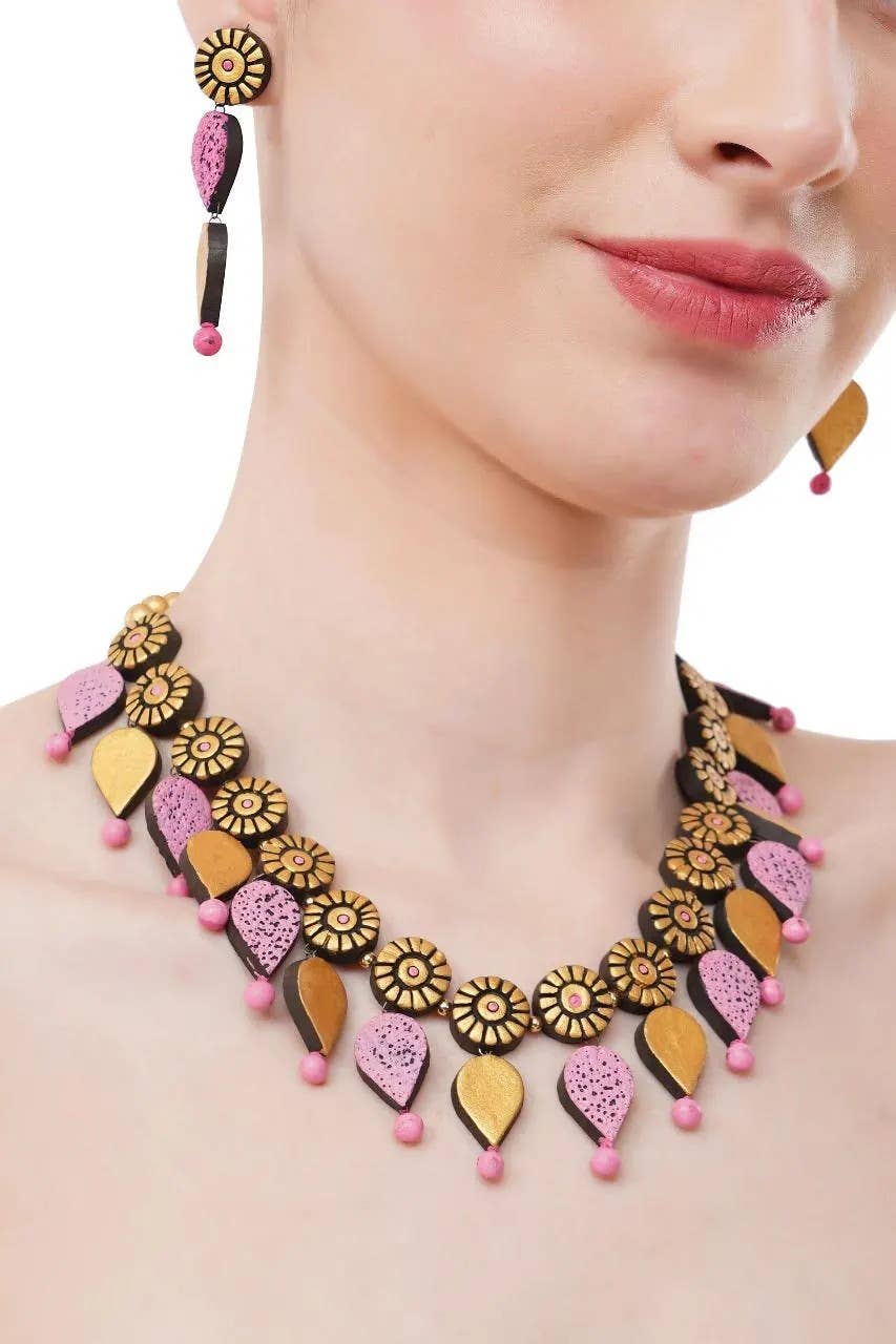 Water Droplet Jewelry Set | Clay Jewelry | Purple Jewelry