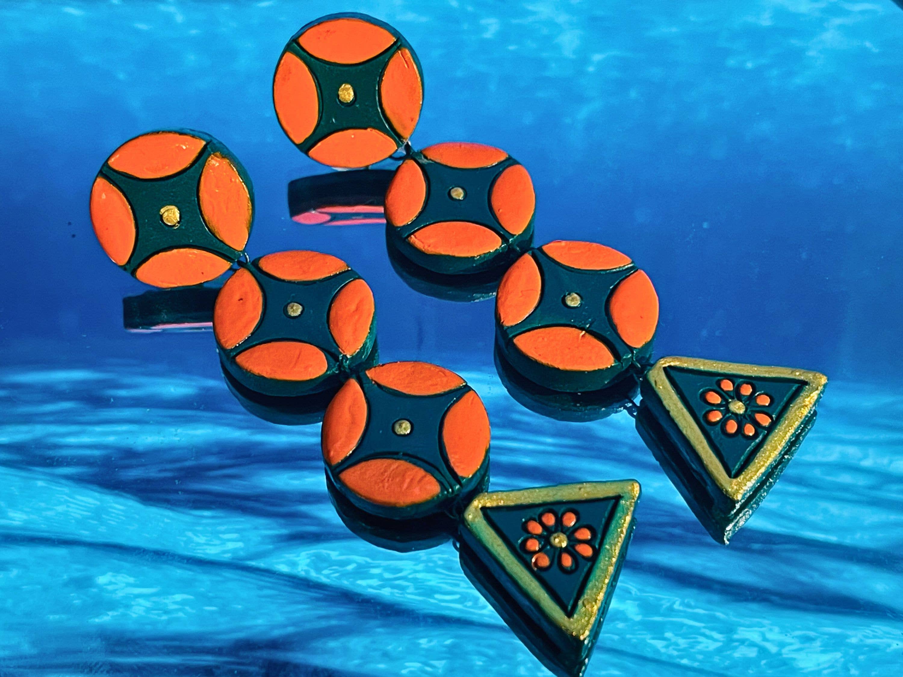 Geometric Earring Set | Clay Jewelry | 4-Pack Jewelry Set