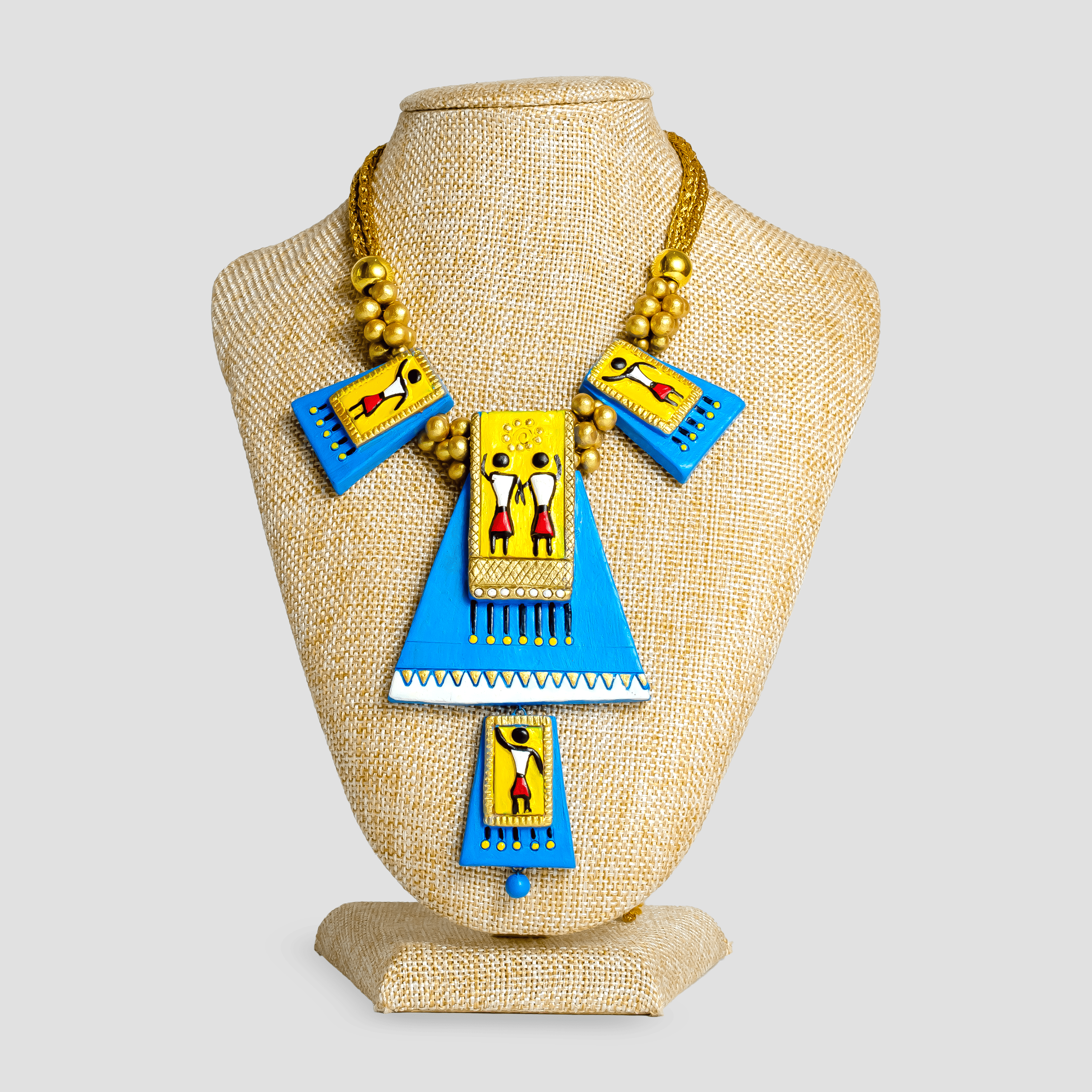 Egyptian Jewelry Set | Clay Jewelry | Green Pyramid Jewelry