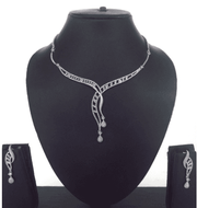 Elegant Diamond Vine Necklace Set