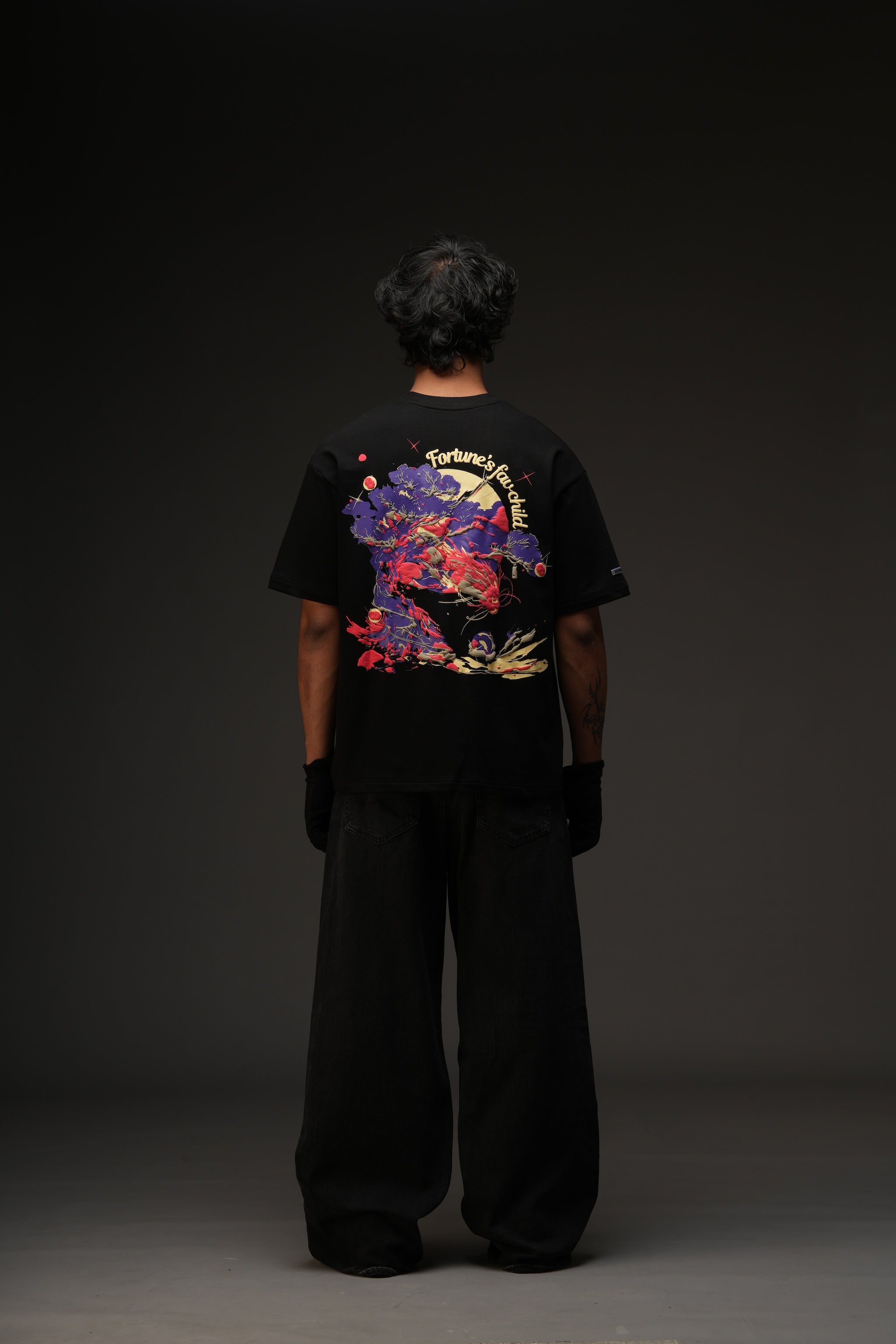 CHARACTR. Oversized Graphic T-Shirt – “THE FORTUNE”  Black Edition