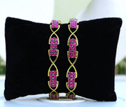 Pink Princess Twist Bangles