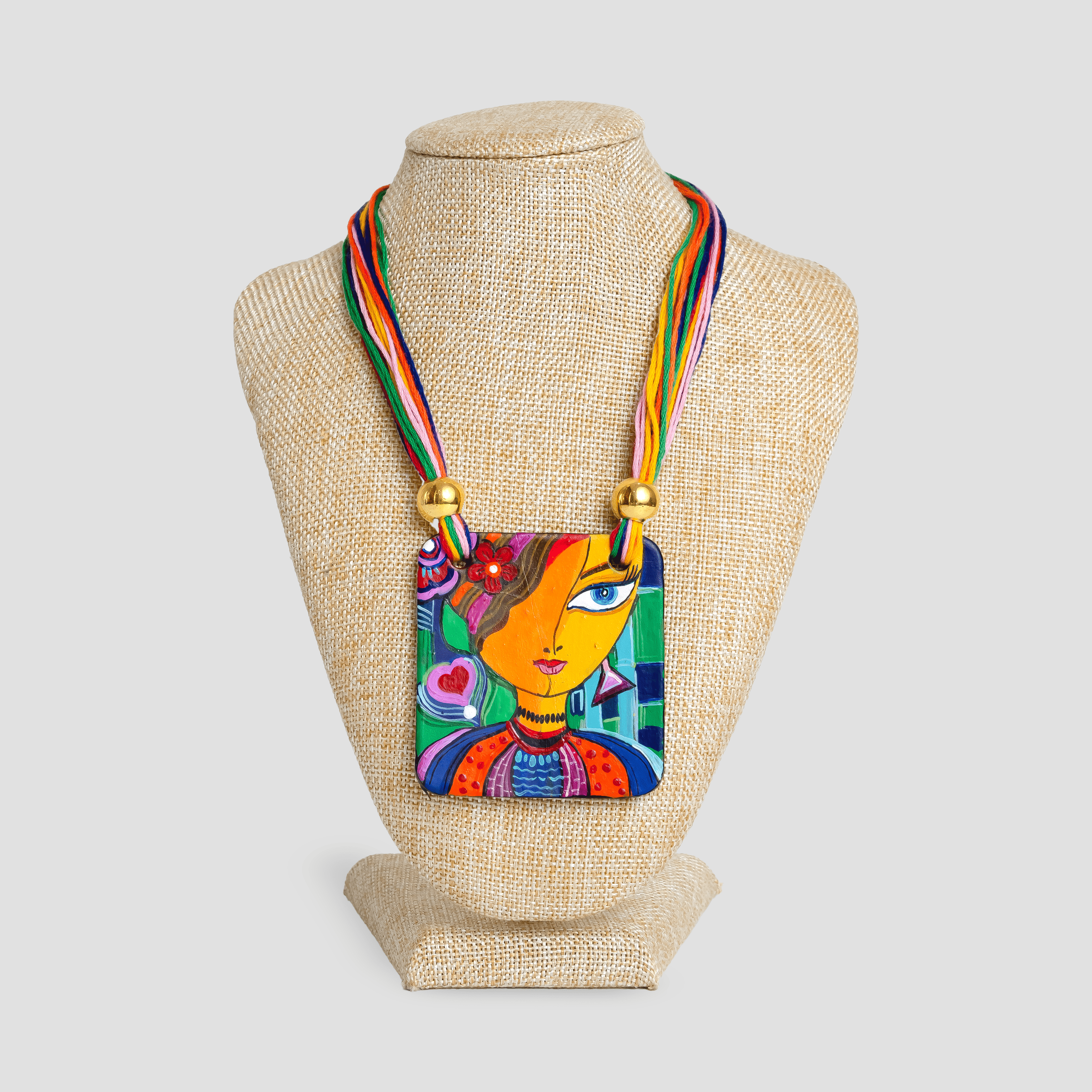 Valentine Heart Jewelry Set | Clay Necklace and Earrings