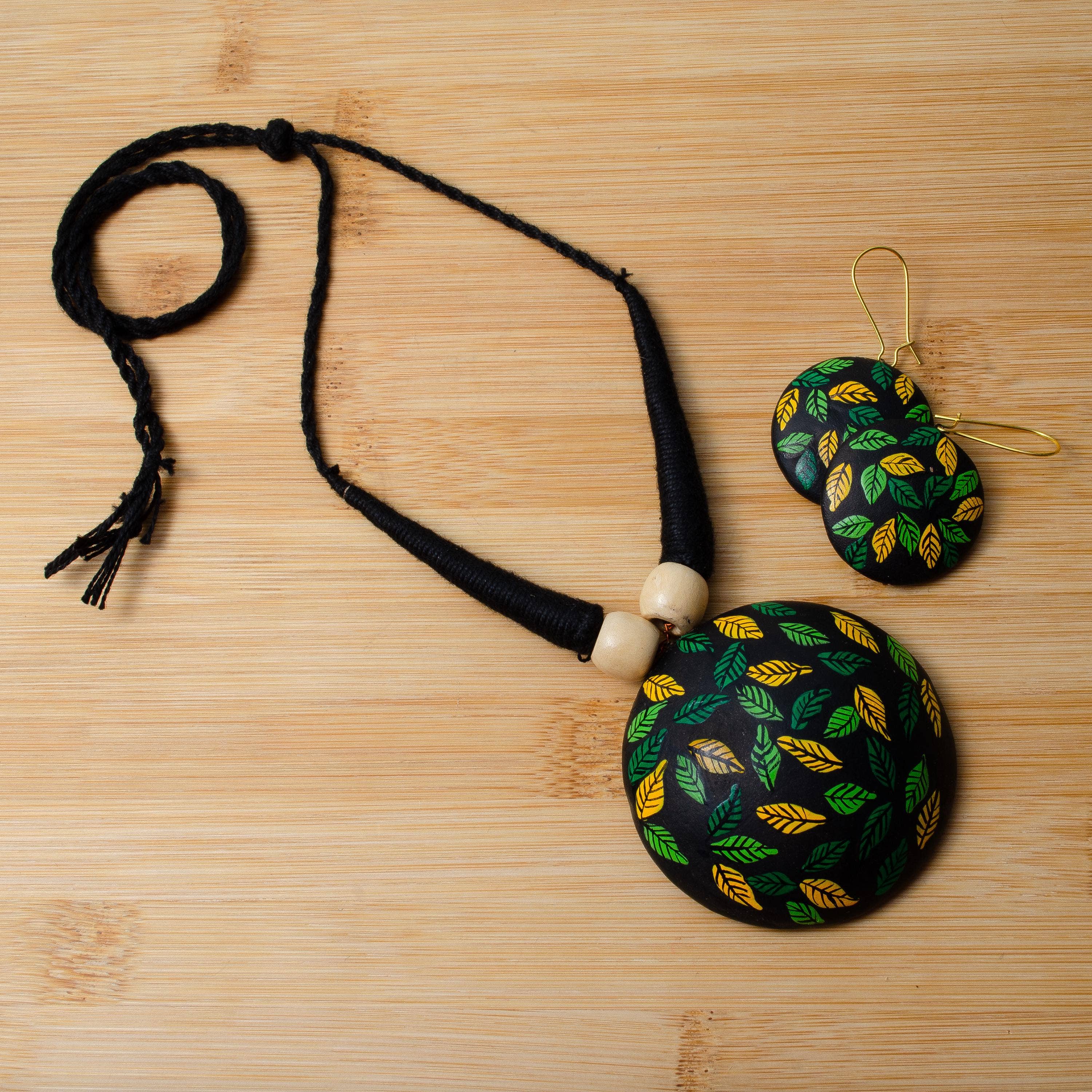 Leaf Jewelry Set | Clay Jewelry | Fall Leaves Jewelry
