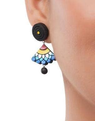 Sensu-Inspired Jewelry Set | Clay Jewelry | Blue Jewelry