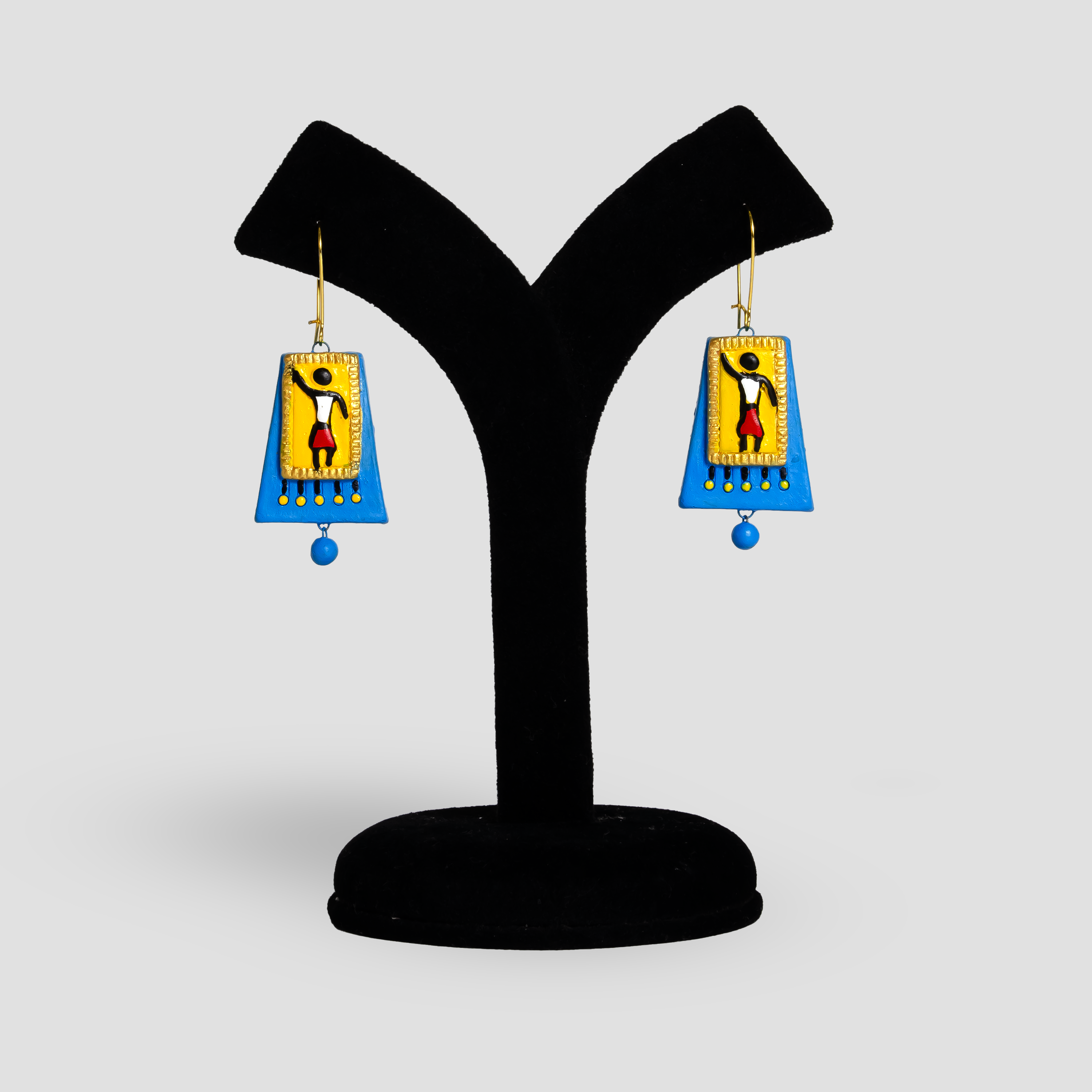 Egyptian Jewelry Set | Clay Jewelry | Green Pyramid Jewelry
