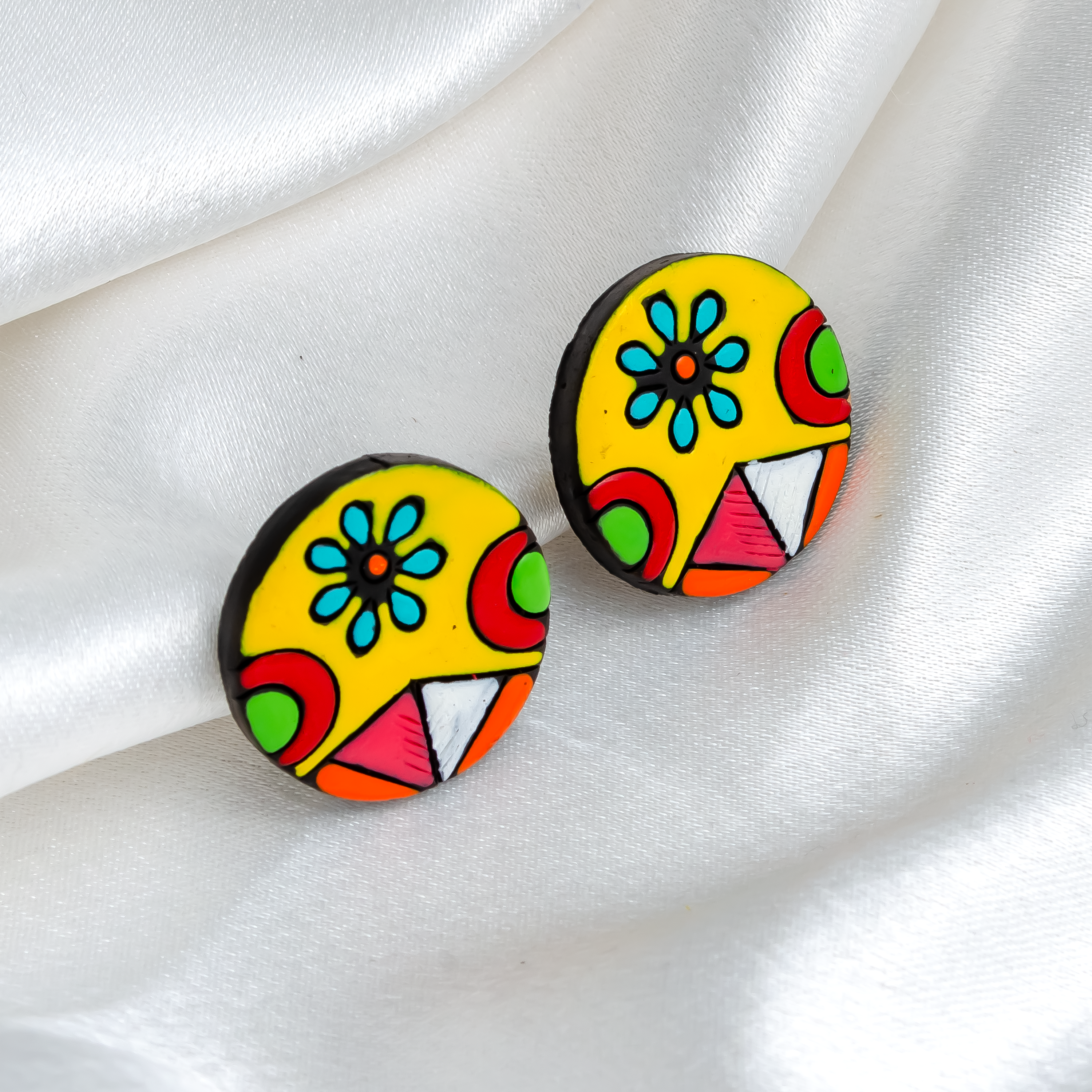Dainty Earring Set | Clay Jewelry | 6-Pack Studded Earrings