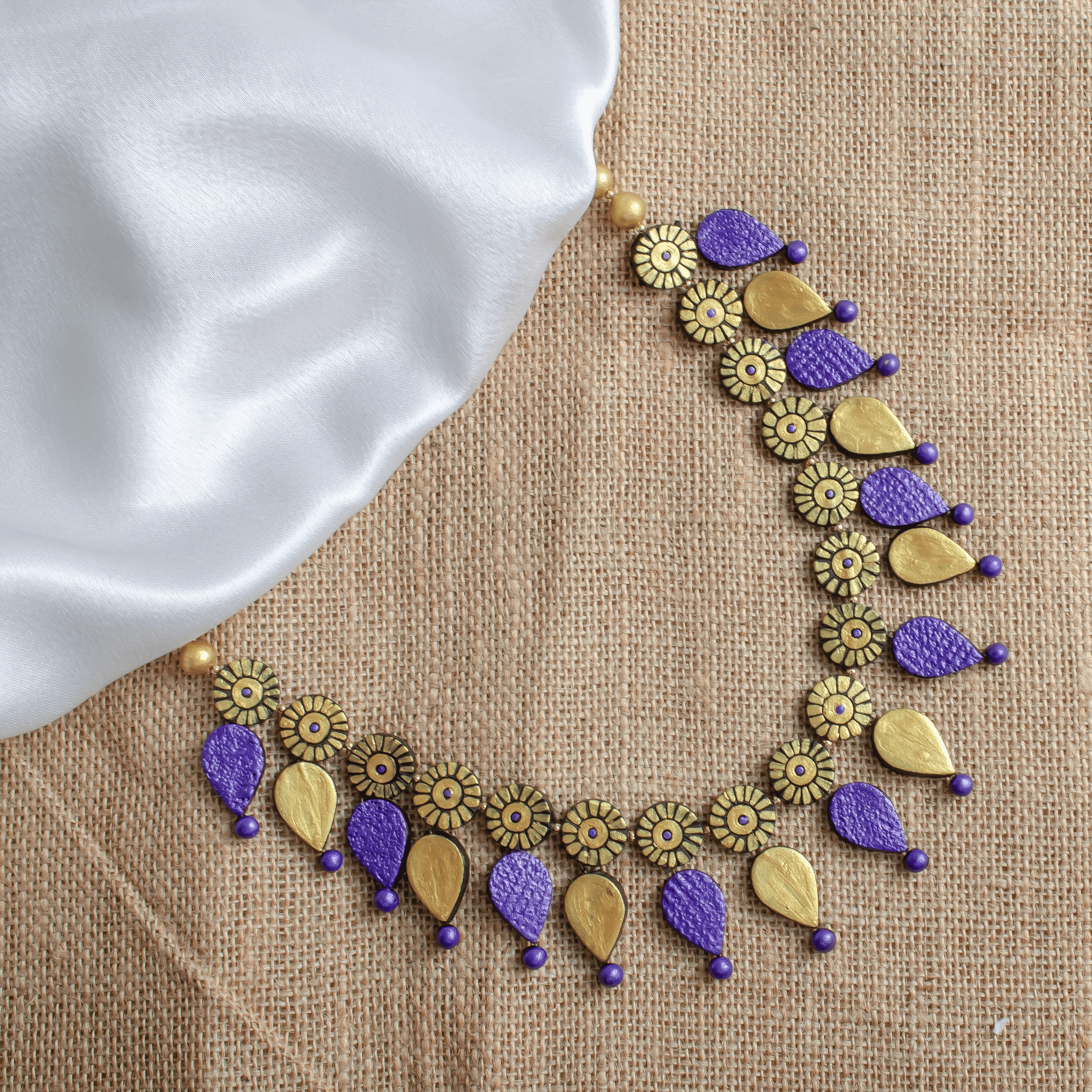 Water Droplet Jewelry Set | Clay Jewelry | Purple Jewelry