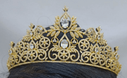Golden Floral Queen Tiara
