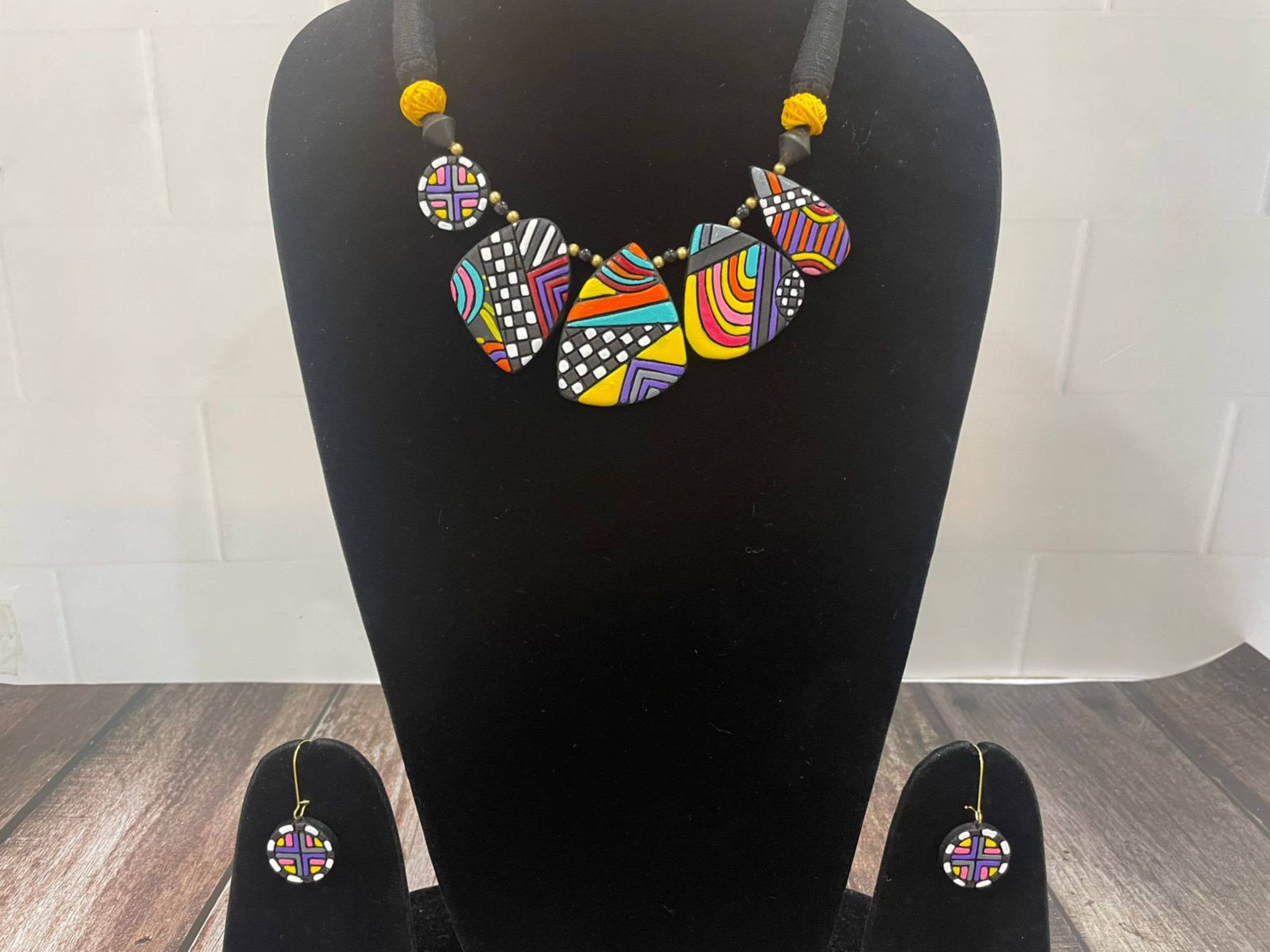 Celestial Geometric Set | Clay Jewelry | Colorful Jewelry