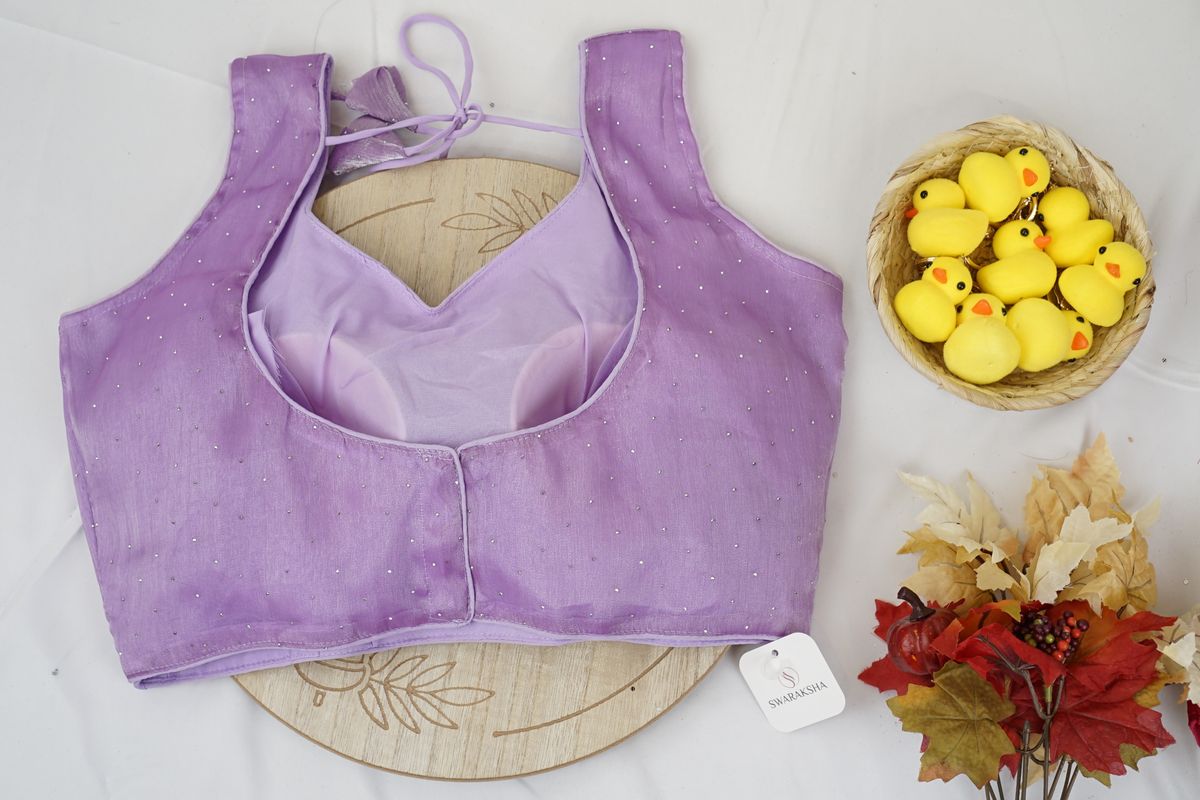 Lavender Sequin Dotted Blouse