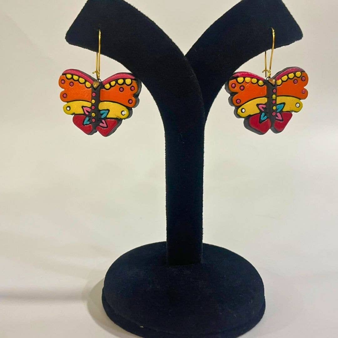 Butterfly Multicolored Jewelry Set | Clay Jewelry | Boho Set