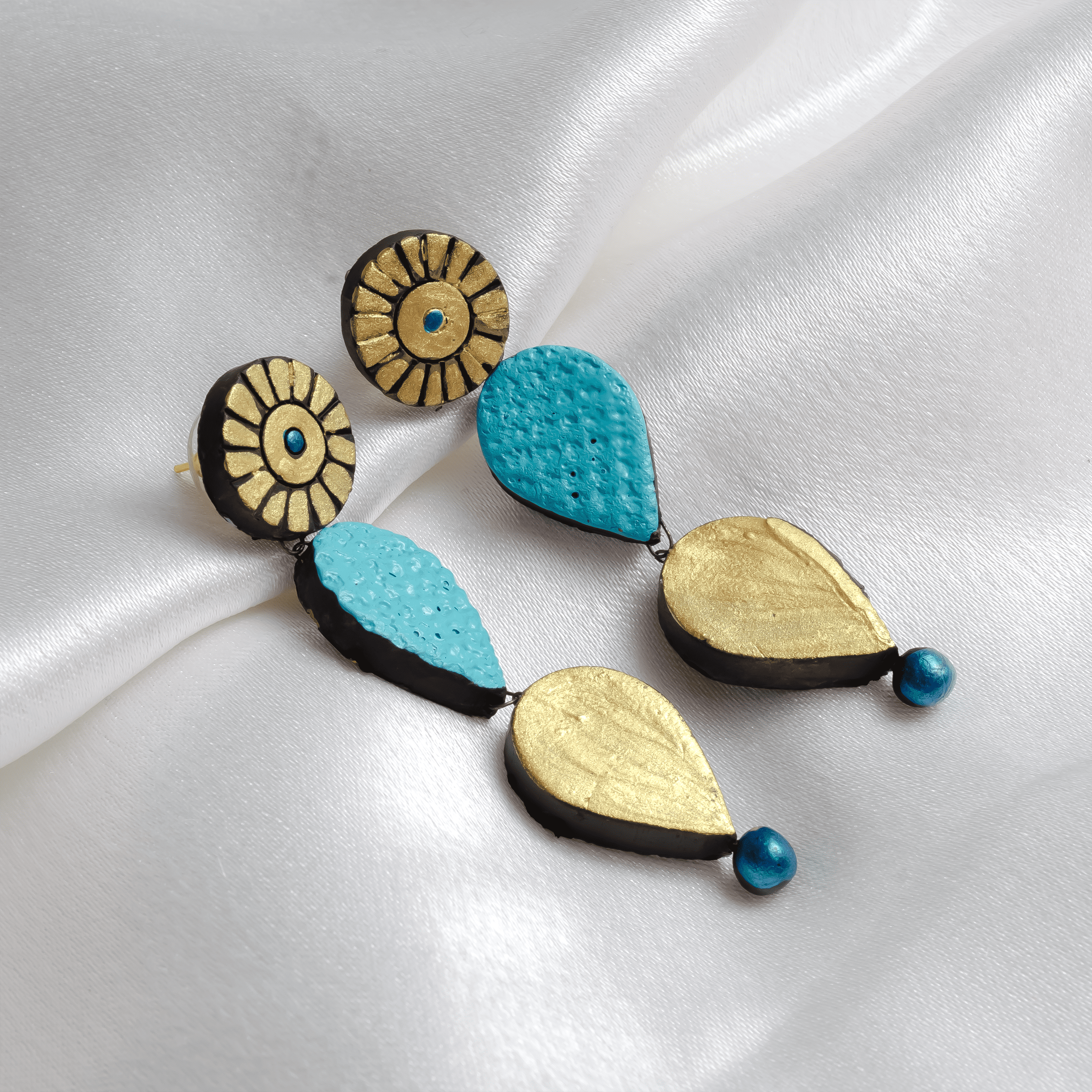 Water Droplet Jewelry Set | Clay Jewelry | Purple Jewelry