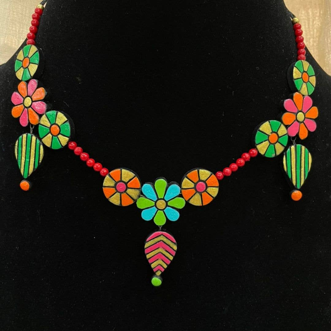 Dainty Flower Jewelry Set | Clay Jewelry | Floral Jewelry