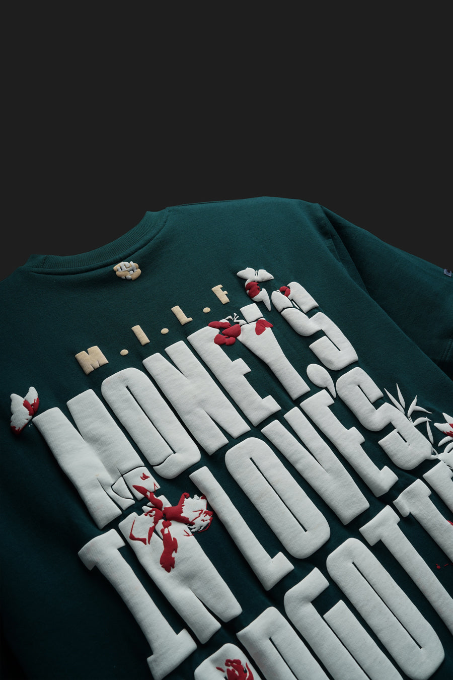 CHARACTR. Oversized Graphic T-Shirt – “The M.I.L.F”  Green  Edition