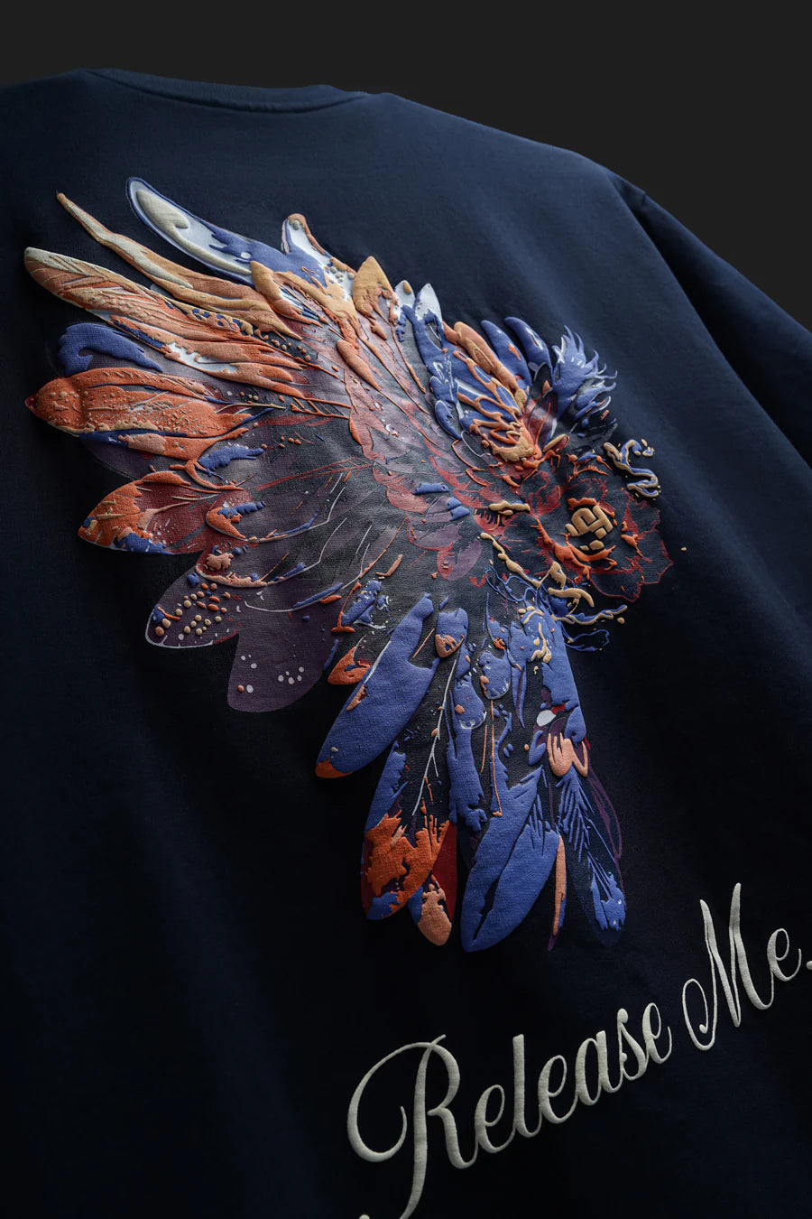 CHARACTR. Oversized Graphic T-Shirt – “RELEASE ME” Edition