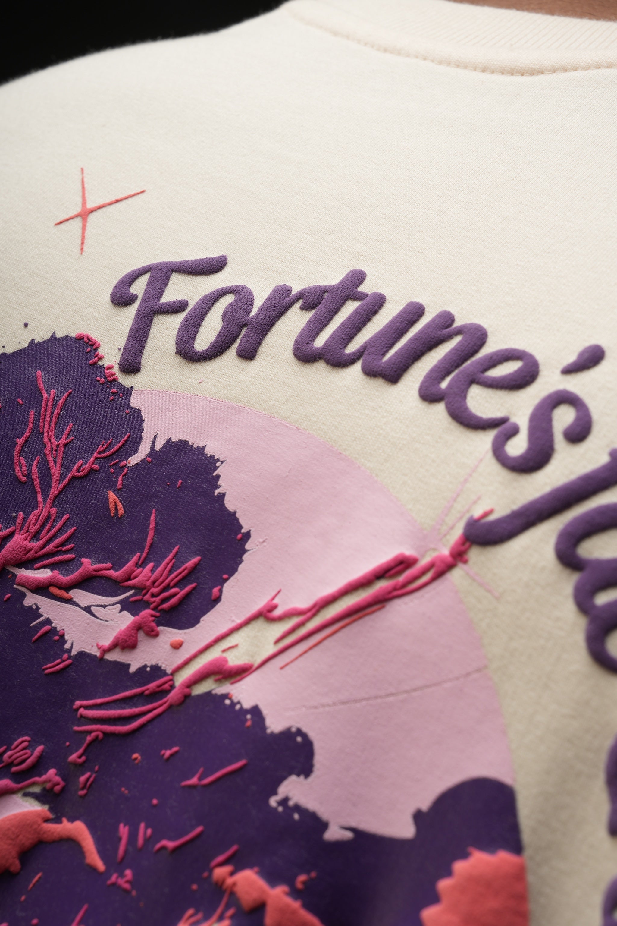 CHARACTR. Oversized Graphic T-Shirt – “THE FORTUNE”  Cream Edition