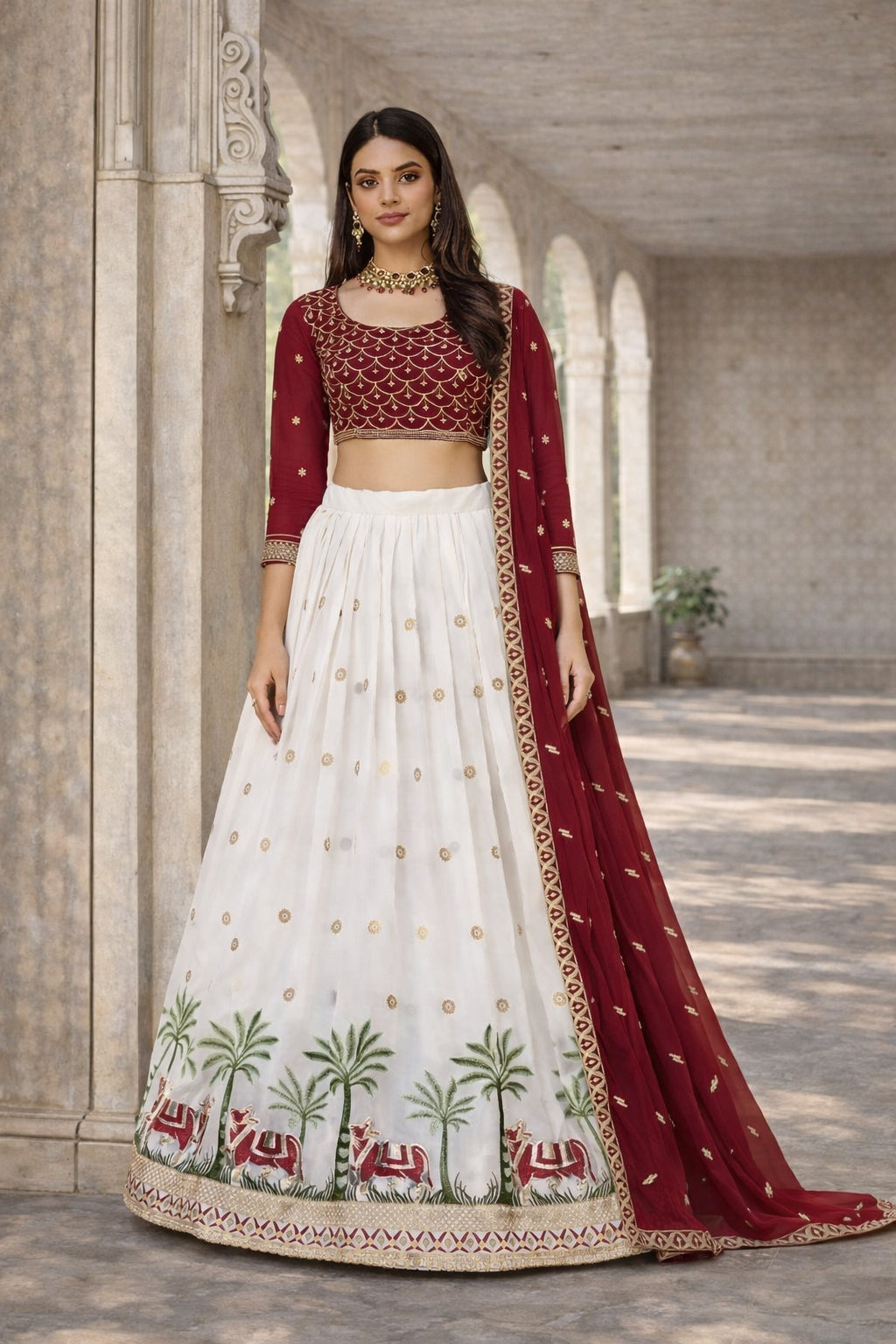 Georgette Festival Wear Readymade Lehenga Choli