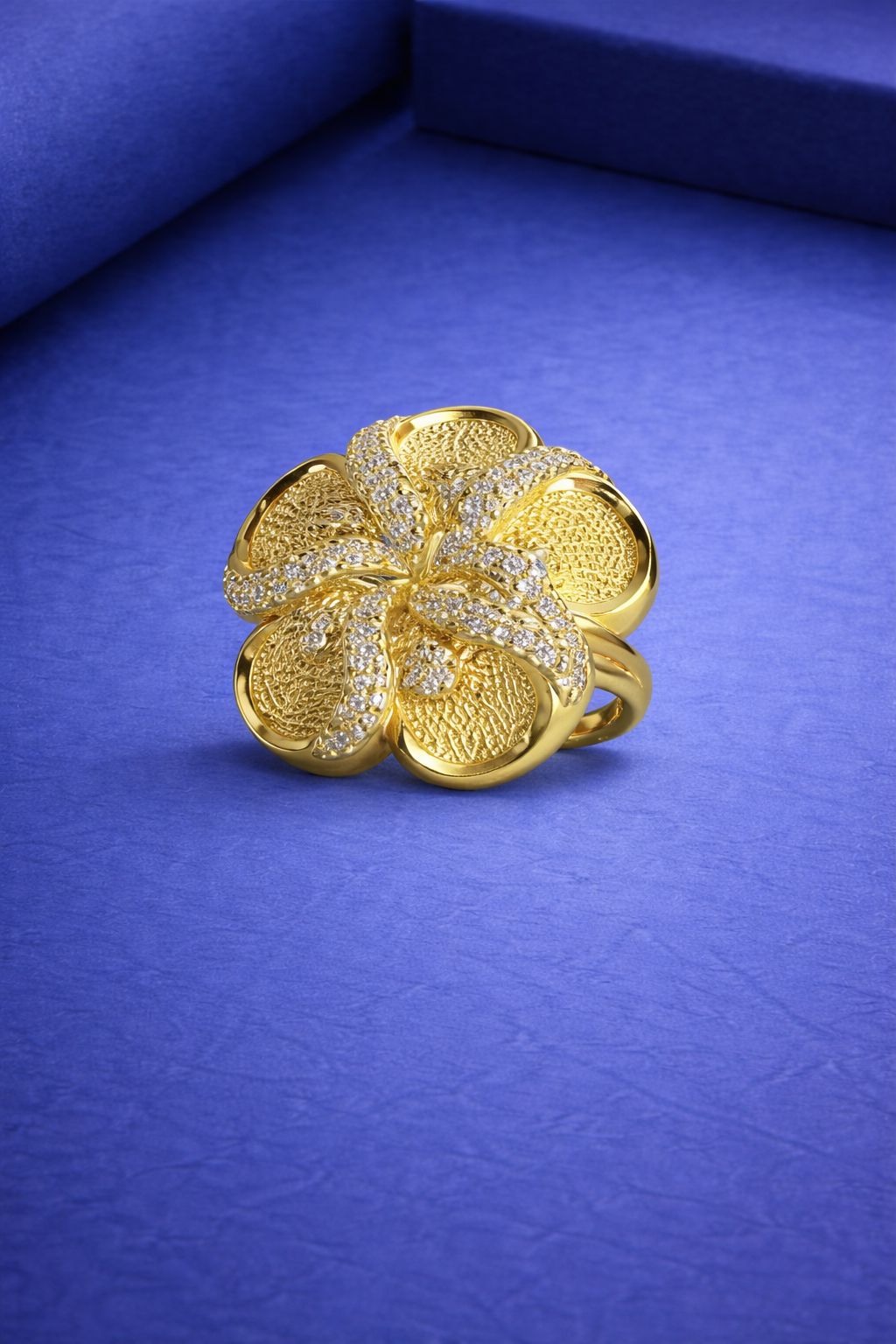 Golden Bloom Designer Ring