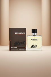 Hermitage Estiara perfume bottle and packaging on a white background