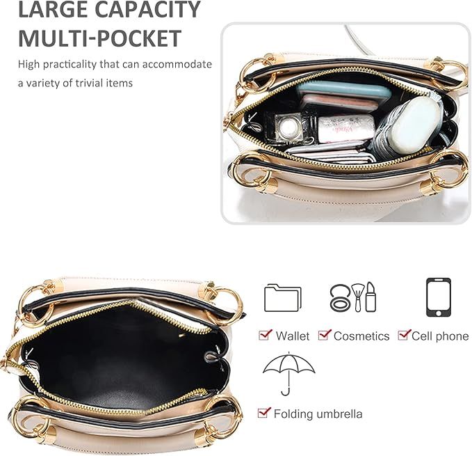 Dusty Pink Round Zip-Trim Satchel