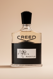 Creed Aventus perfume bottle on a white background