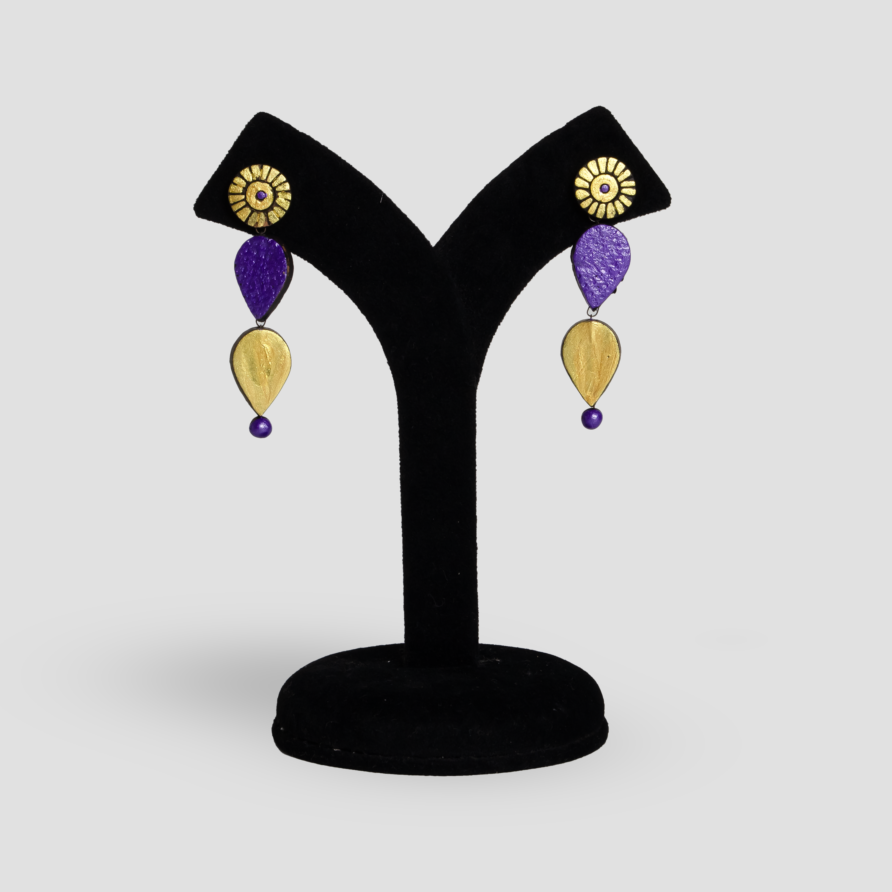 Water Droplet Jewelry Set | Clay Jewelry | Purple Jewelry