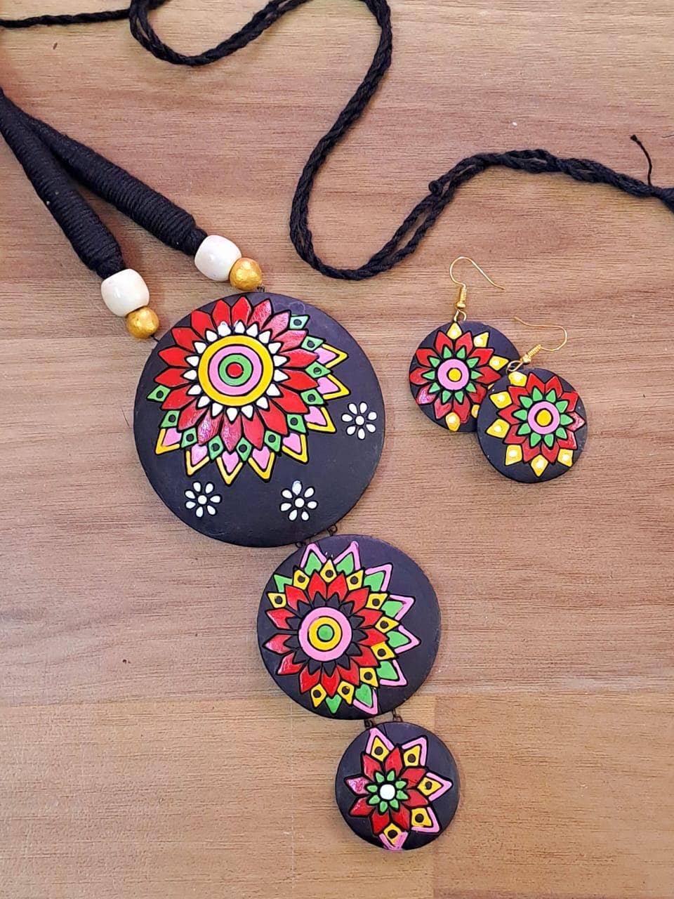 Forest Flower Jewelry Set | Clay Jewelry | Floral Jewelry