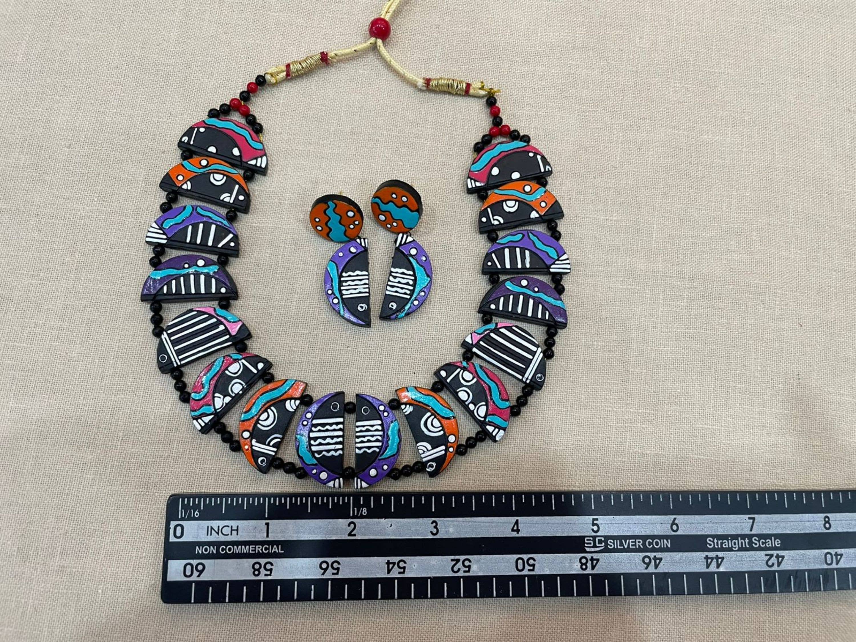 Crab Jewelry Set | Clay Jewelry | Multicolor Boho Set