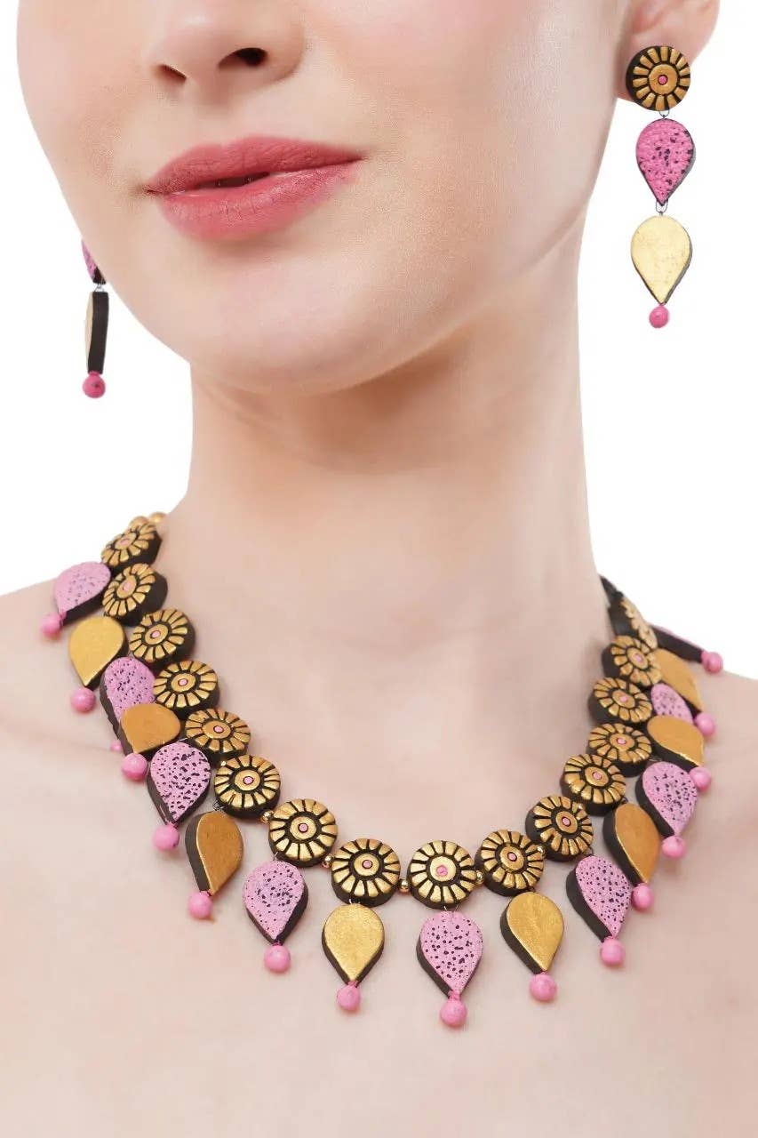 Water Droplet Jewelry Set | Clay Jewelry | Purple Jewelry