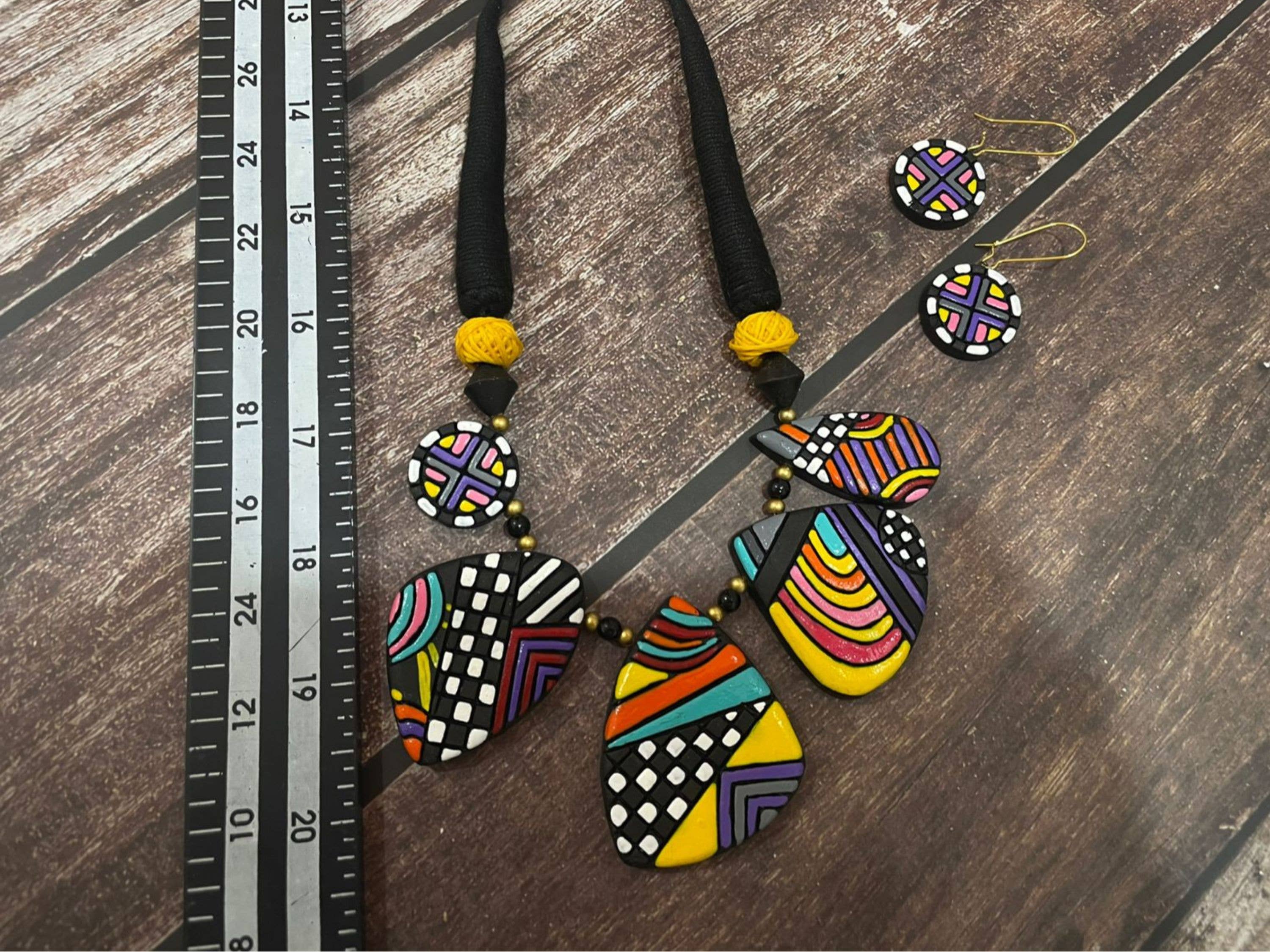Celestial Geometric Set | Clay Jewelry | Colorful Jewelry