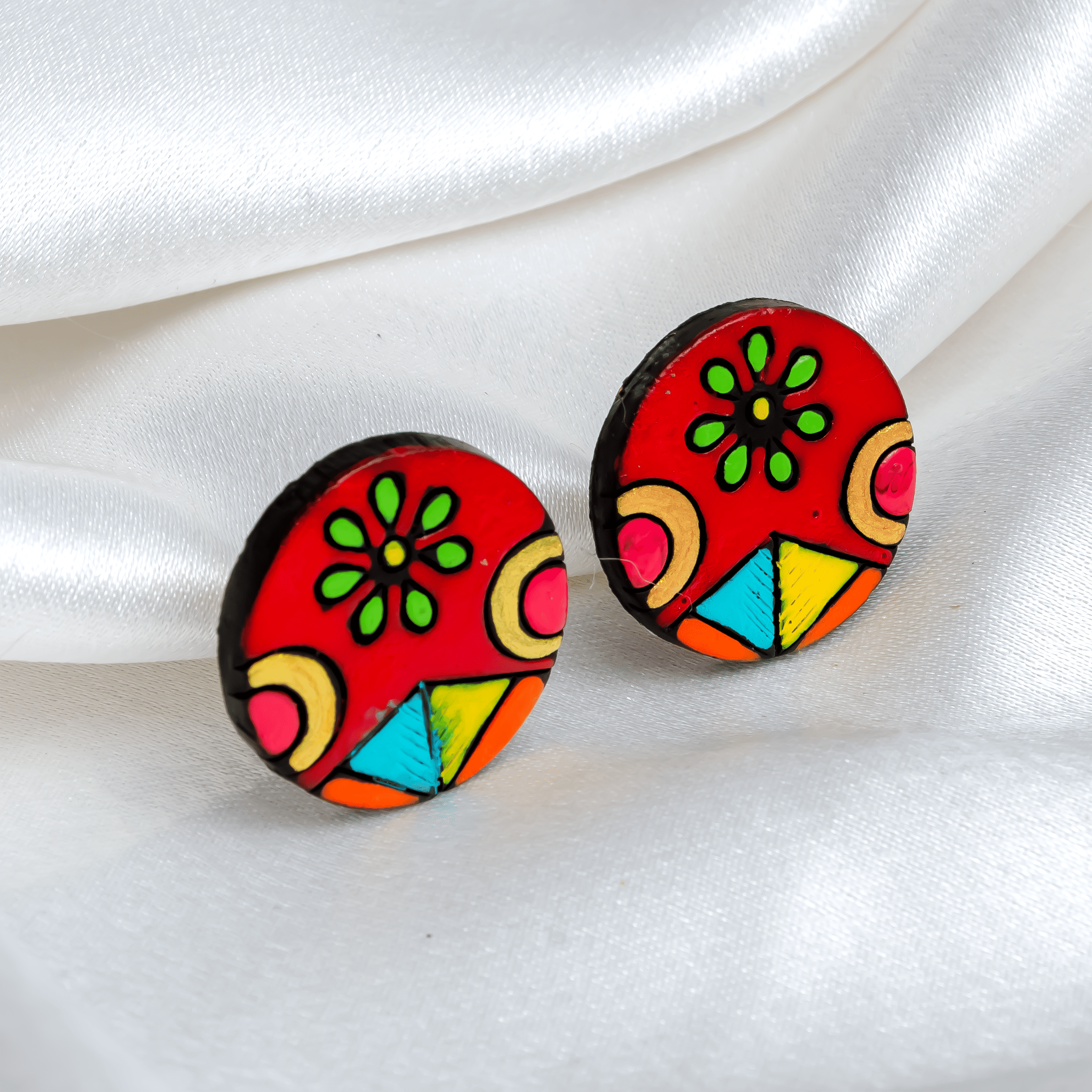 Dainty Earring Set | Clay Jewelry | 6-Pack Studded Earrings