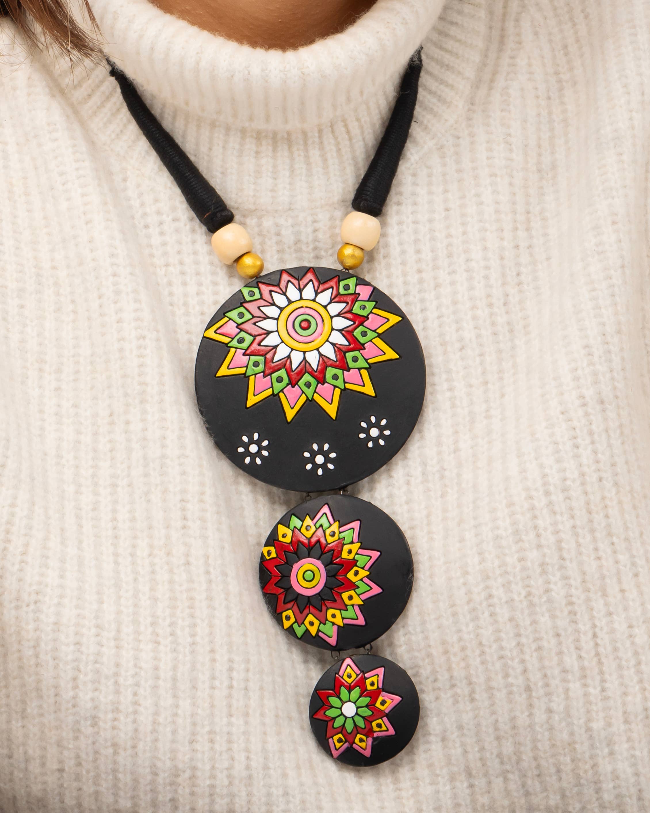 Forest Flower Jewelry Set | Clay Jewelry | Floral Jewelry