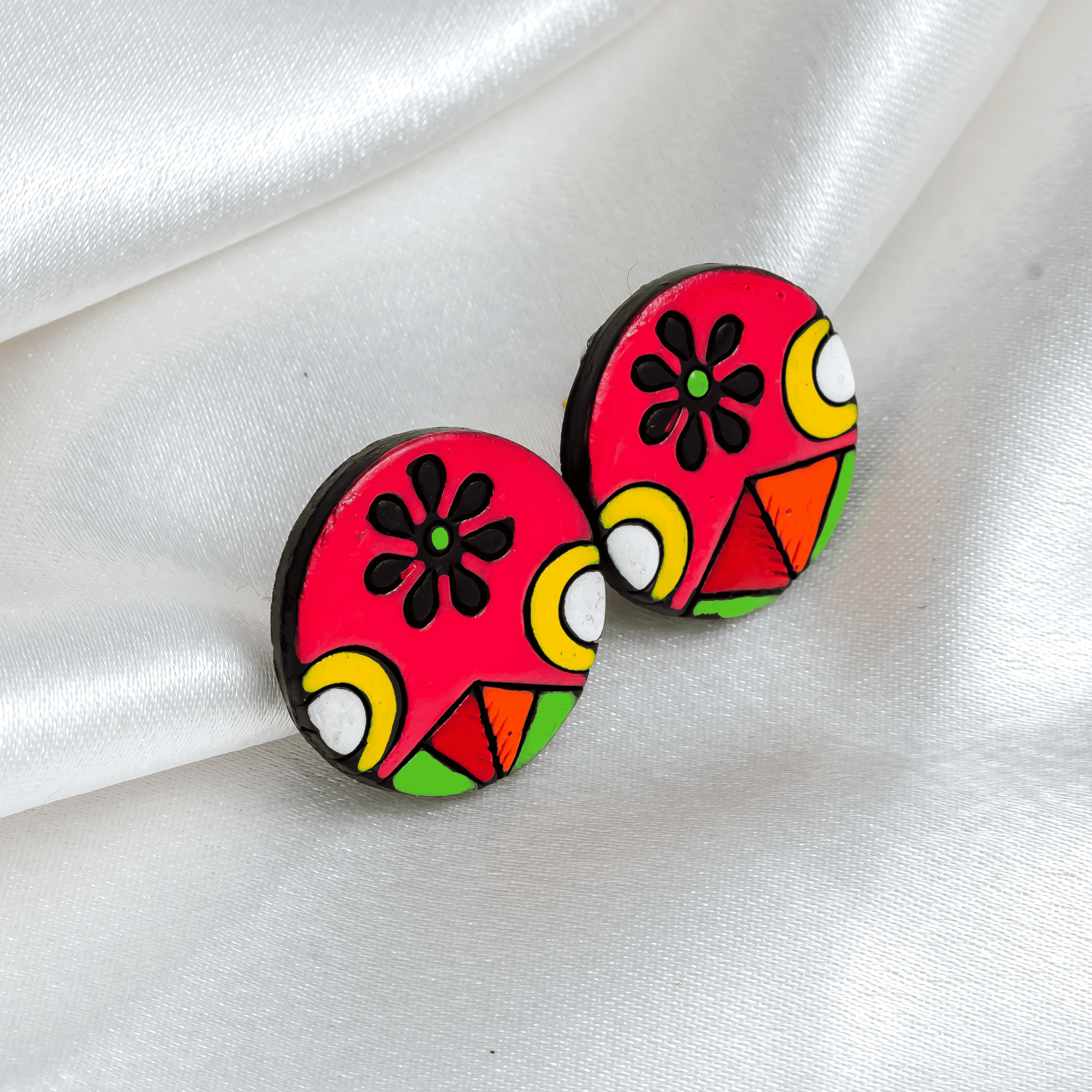 Dainty Earring Set | Clay Jewelry | 6-Pack Studded Earrings