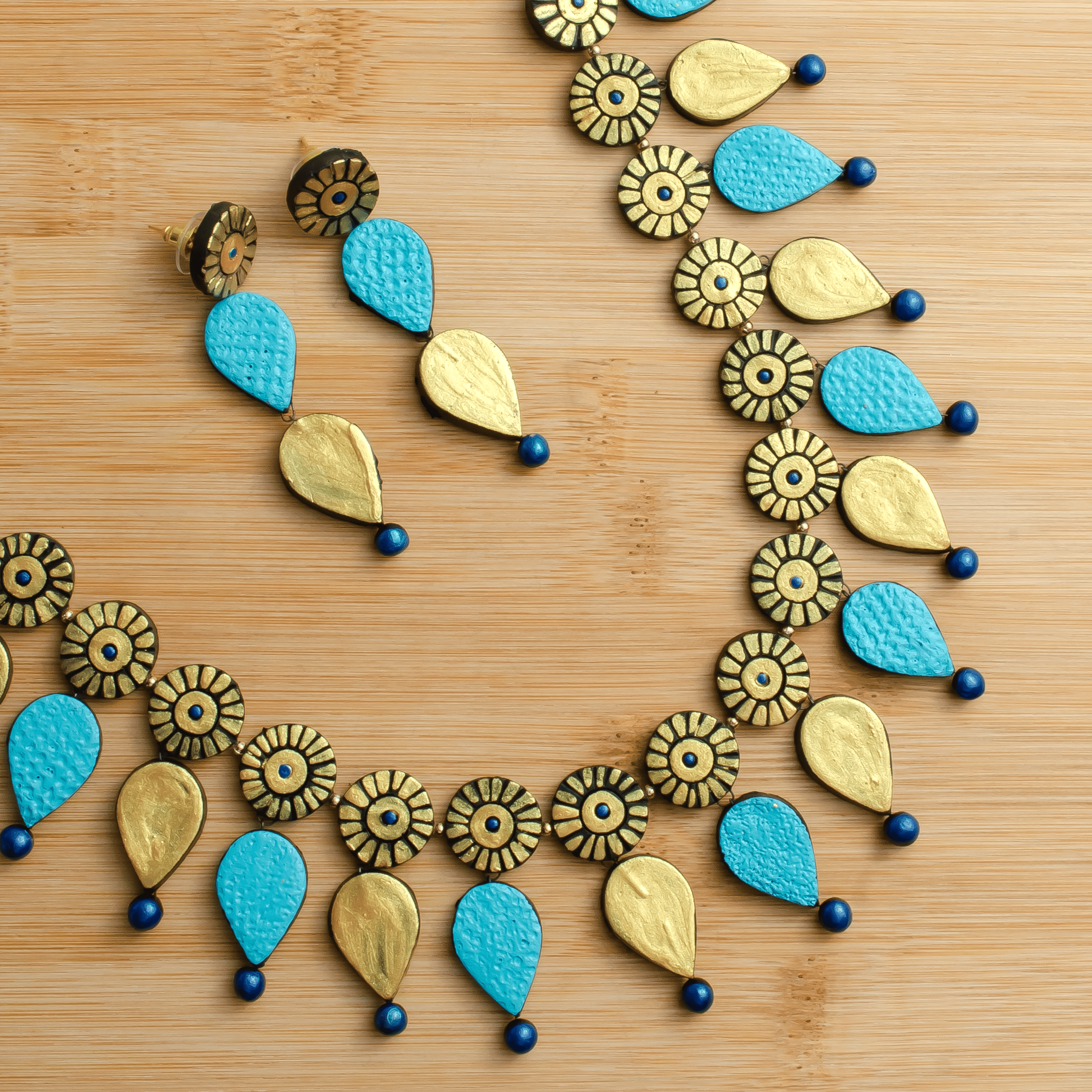 Water Droplet Jewelry Set | Clay Jewelry | Purple Jewelry