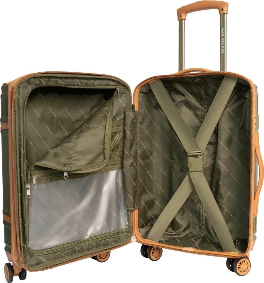 Olive Green Hard Shell Spinner Luggage