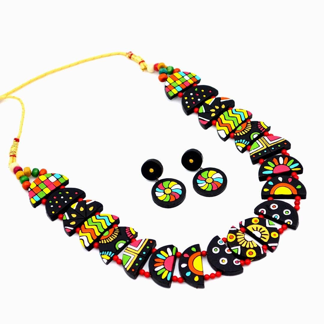 Half Moon Jewelry Set | Clay Jewelry | Celestial Jewelry