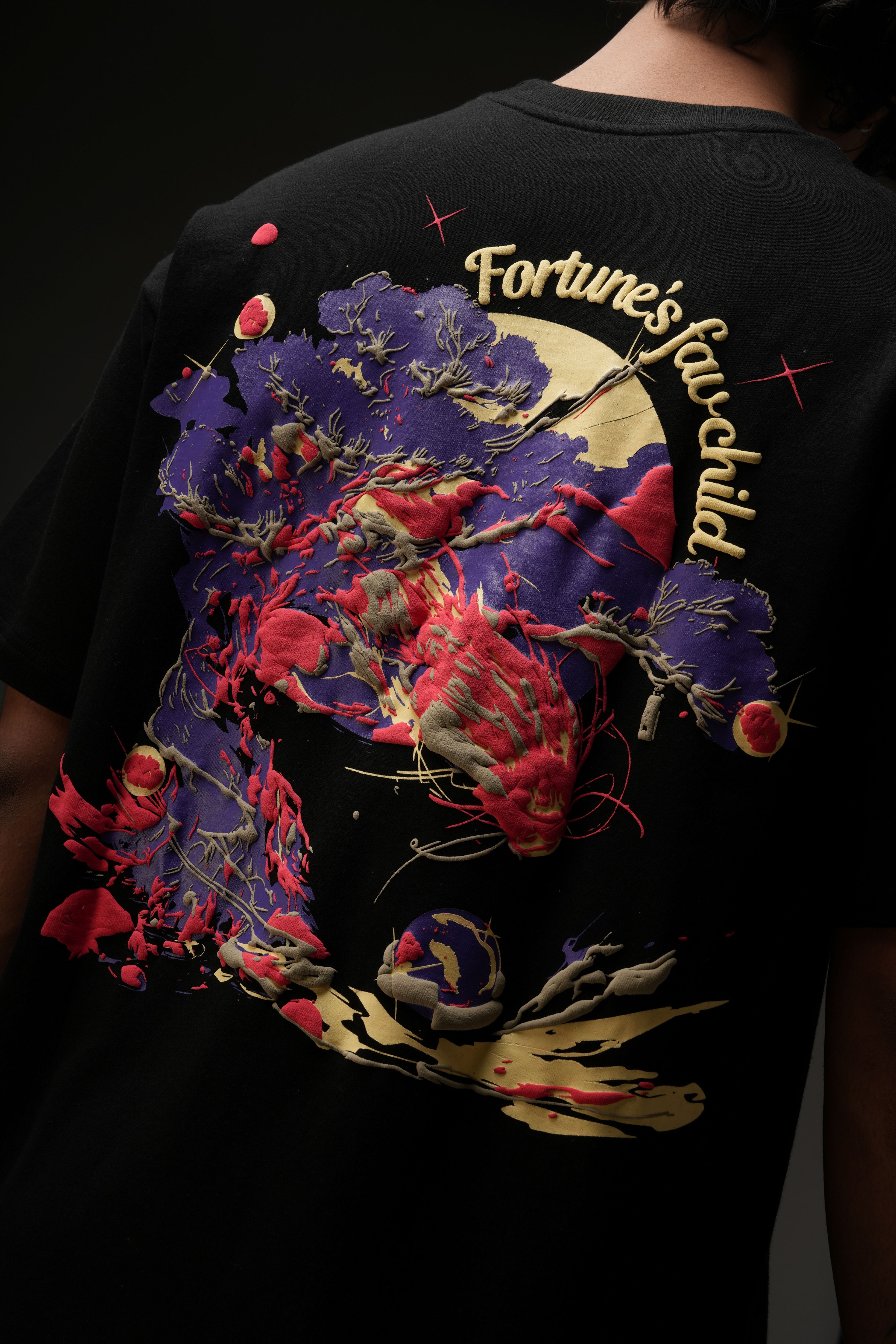 CHARACTR. Oversized Graphic T-Shirt – “THE FORTUNE”  Black Edition